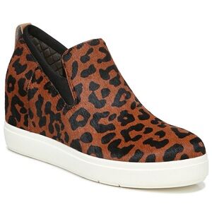 Dr. Scholl's Scarlette slip on wedge Animal Print Sneakers NWT